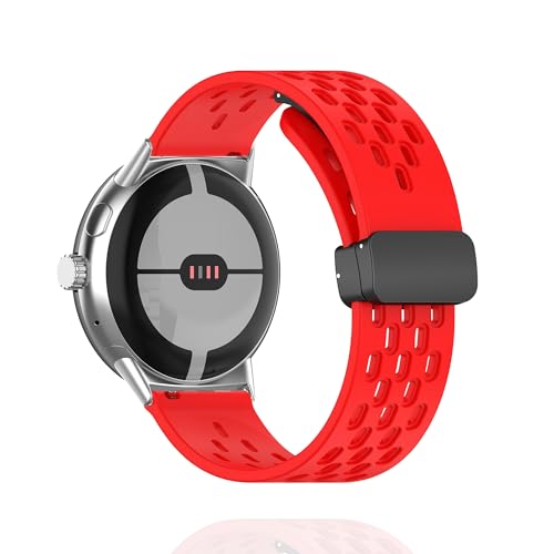 [MELEJIA] For Google Pixel Watch 4 45mm / Pixel Watch 3 45mm �o���h �R���p�`�u�� �O�[�O���s�N�Z���E�H�b�` �����x���g �}�O�l�b�g�N���X�v �V���R���� �����o���h �X�|�[�c �������� �_�炩 �y