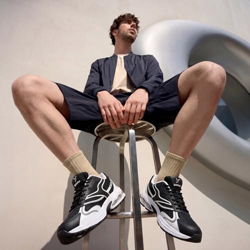 Image of YOHO Men's Pact Chunky Lace Up Sneaker | Breathable, Cushioned & Stylish | Casual Shoes for Man /Boys /Gents