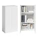 Produktbild Bellamio Ais Mehrzweckschrank 60 cm breit, schmaler Aktenschrank oder Haushaltsschrank mit griffloser Öffnung weiß, Vorratsschrank Küche,Push-to-Open-Funktion, Maße 110x33x60 cm