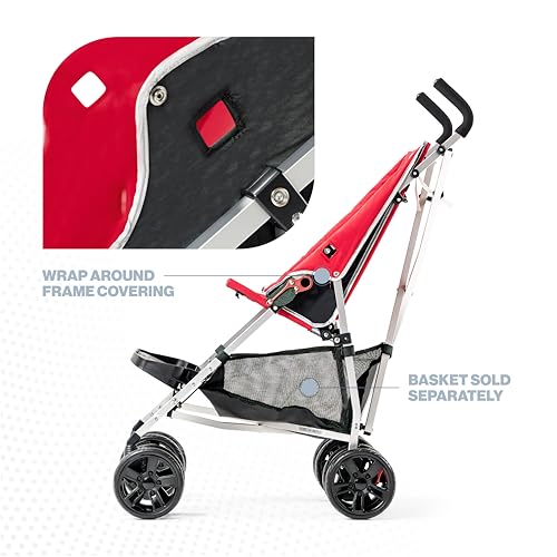 Coche XL Special Needs Stroller, Disability Stroller for Older Child, Larger Size Pushchair, Easy Folding System, Lightweight Aluminum Frame (Red) - Thumbnail 3