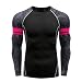 Produktbild Aoogo Herren Bluse Atmungsaktive Langarm Yoga Fitness Print Sport weiche T-Shirt Top Bluse für Herren Freizeit Geschäft Vier Jahreszeiten Wild Basic Top