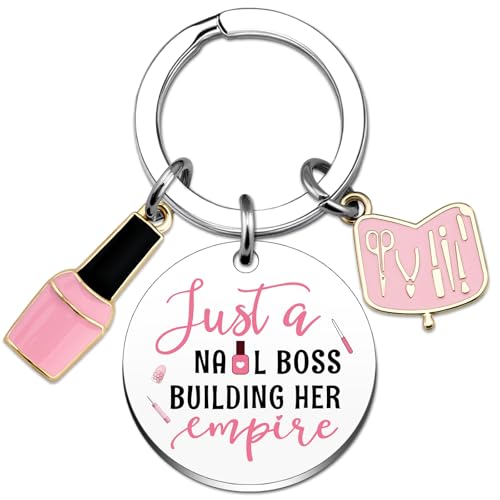 Wrpixe Nail Tech Gifts Manicurist Keychain Nail Accessories for Technician