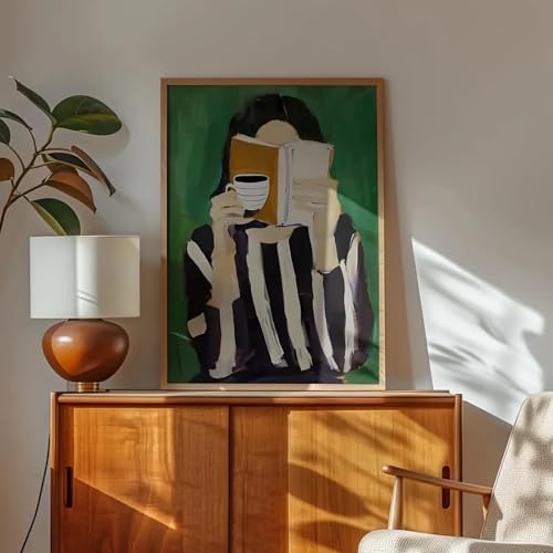 Tableau minimaliste de lecture pour créer un coin lecture apaisant