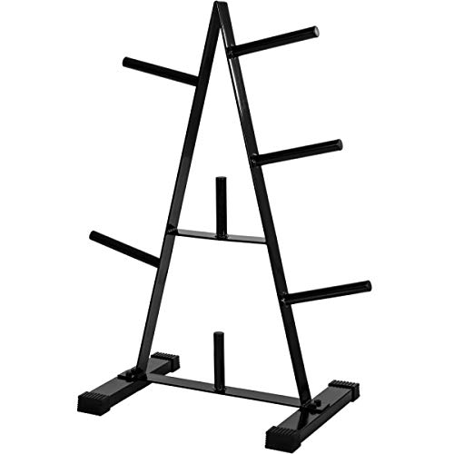 Movit® Hantelscheibenständer Hantelbaum, Scheibenaufnahme: 30mm Farbwahl: schwarz oder weiß, bis 250 kg belastbar, 7 Stangen