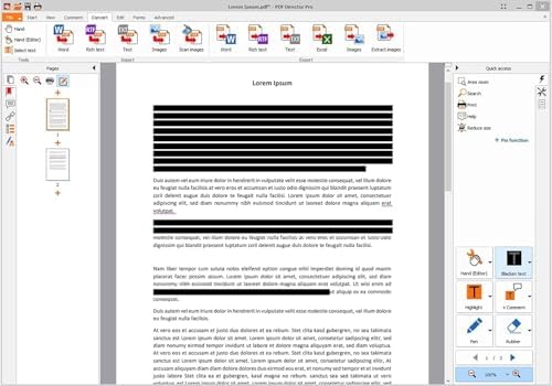 PDF Director 3 PRO - 3 PCs - incl. OCR 3.0 Module, edit, create, convert, protect, sign PDFs for Windows 11, 10, 8.1, 7
