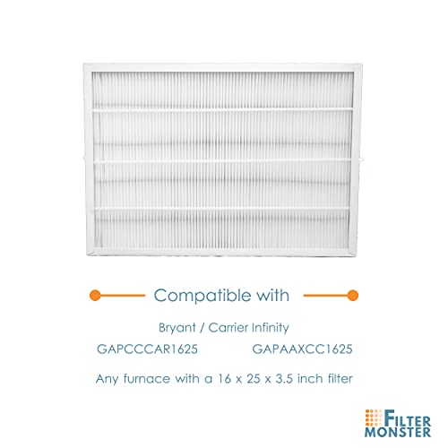 Filter-Monster - Merv 15 Replacement Air Filter Compatible With Bryant/Carrier Gapaaxcc1625 Infinity 16" X 25" Air Purifier - Compatible With Select Air Purifiers #TOP5