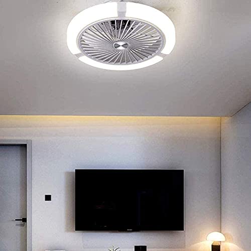 Plafonnier à ventilateur invisible 48W dimmable avec télécommande 45cm - 2