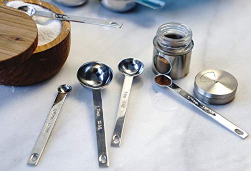 Rsvp International Endurance Measuring Spoons, Round, Stainless Steel Large #TOP5