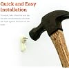 Concrete Wall Hooks Small - Supports 20lbs - Picture Hangers for Drywall - Invisible Plastic Hardwall Hanger for Pictures Frames, Art, Clocks, Etc.