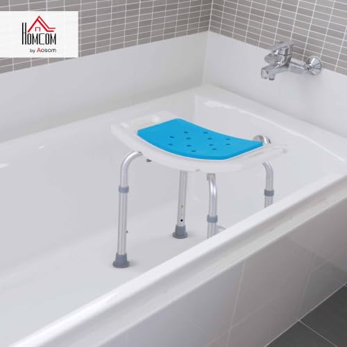Tabouret de douche réglable 6 hauteurs HOMCOM