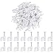 TecUnite 300 Pieces Cable Clips Nails, Wire Nail Clamps Cable Staples for Ethernet Cable RG6 RG59 CAT5 CAT6 RJ45 TV 7 mm White