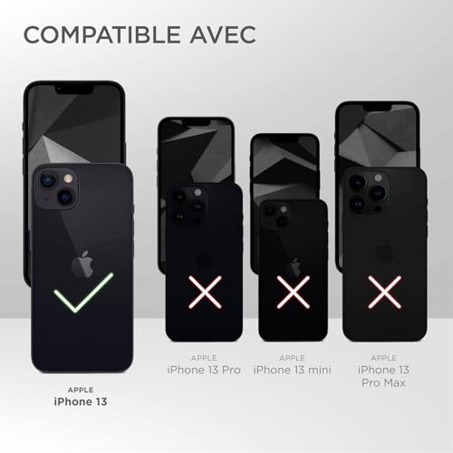 Coque silicone iPhone 13 violet mat idéale pour vos déplacements
