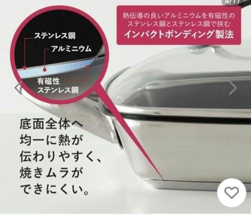 Amazon | マイヤー スクエアグリルパン 24cm RED オール