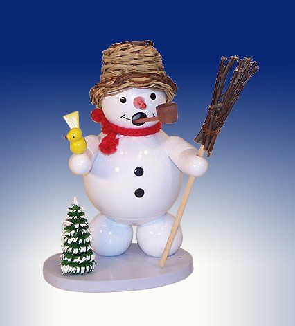 Bonhomme de neige figurine encens pour une ambiance hivernale