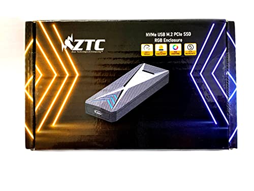Caja externa portátil ZTC para SSD M.2 NVMe USB-C miniatura 6