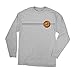 NHS Santa Cruz Classic Dot Men's Long Sleeve T-Shirts,Ath Heather,Large