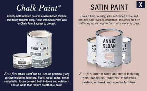 Annie Sloan Satin Paint (Pure, 25 Fl Oz /750 mL). Soft sheen for interior wood and metal. Self-leveling, all-in-one paint with no wax or lacquer required. by Annie Sloan - Image 2