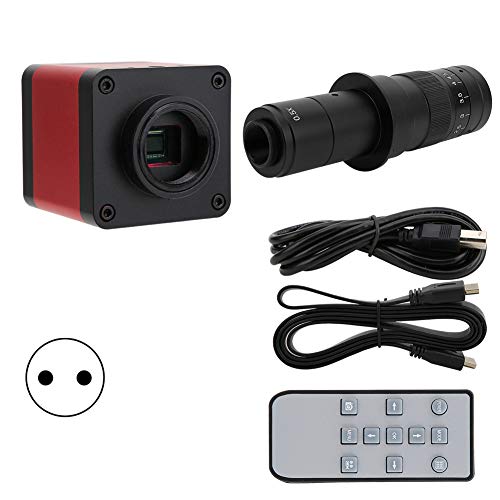 Câmera de microscópio usb, com câmera de microscópio de lente 180x, lente de zoom de montagem c durá