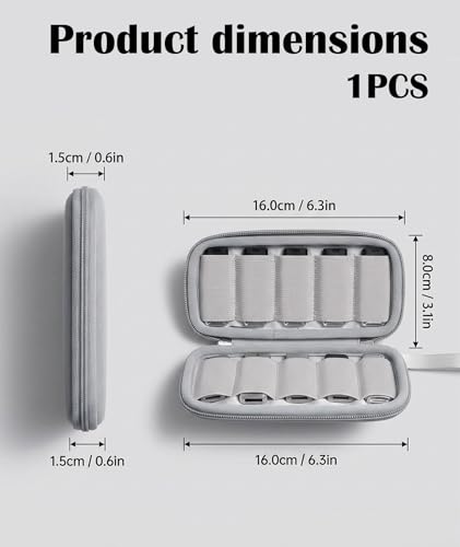 Image of Pendrive Case, Pendrive Pouch for Storage and Travel, Compact USB Flash Drive Organizer with Multiple Slots for Professionals, Students, and Travelers, Premium Material with Zipper Closure