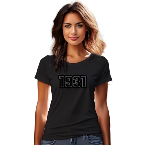 T-Shirt 1931 Femme Noir - Top manches courtes col rond