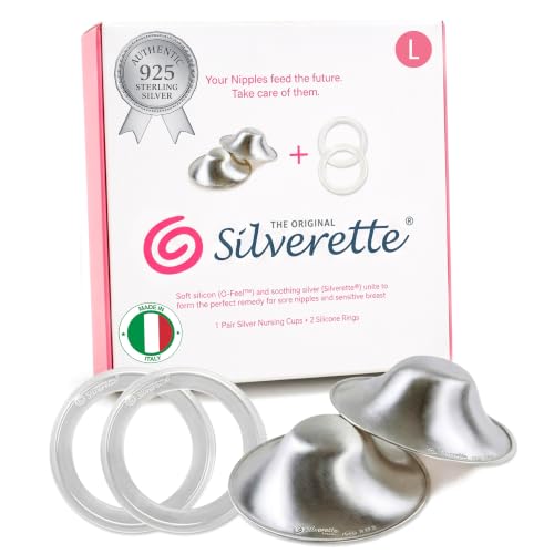 Image of Silverette Nursing Cups, Postpartum Essentials, Real Silverette, L O-Feel