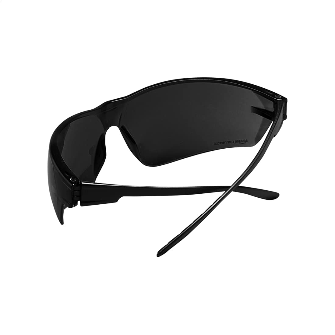 AmazonCommercial Safety Glasses (Gray/Black Anti-scratch), 12-pack