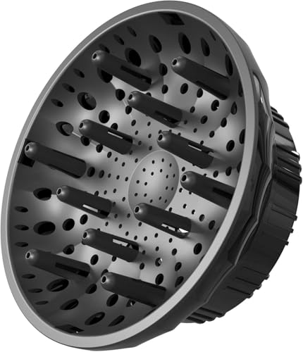 Universal Hair Diffuser for Blow Dryer - Fits All 1.4-2.4 inch Dryers, Professional Ionic Diffuser Attachment for Curly/Wavy Hair, Reduces Frizz & Enhance Curls, Lightweight, Travel-Friendly