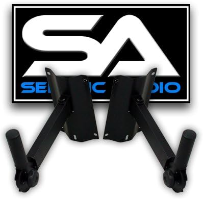 Seismic Audio - Pair (2) Wall Mount Metal PA Speaker Stand for Bands, Clubs, DJs, Karoake, Bars, Restaurants