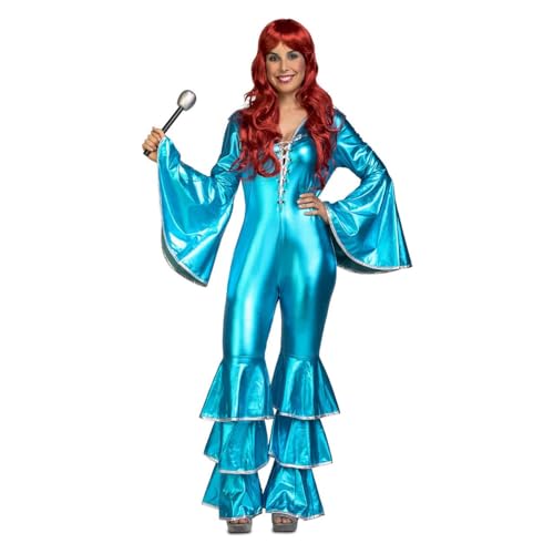 Déguisement Disco Girl vert grande taille XXL pour danser tout confort en soirée rétro