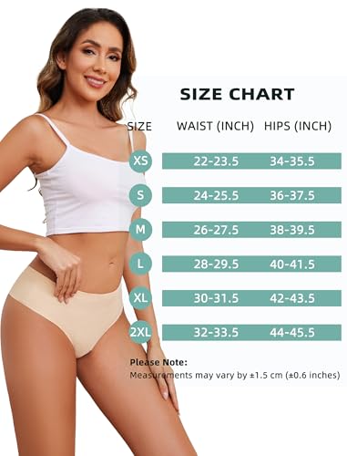 Image of voenxe Seamless Women Underwear Thongs,High Waisted No Show Ladies Panties,Invisible Breathable Comfy Active Thong,Hi Rise Cut Athletic Gym Undies,Highwaisted Mesh Stretchy Soft Panty,5-Pack Coffee