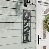House Numbers for Outside Modern, Personalized Metal Address Number for House, Custom Vertical or Ho
