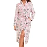 Design : peignoir long avec ceinture et capuche