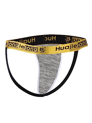 Men’s underwear soft Thongs for Athletic Supporters Printed pattern JockStrap Breathable Sexy Pack of 53