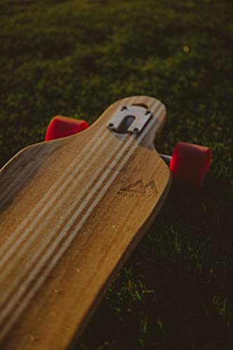 Hana Longboard Collection | 42" X 9.5" | Longboard Skateboards | Bamboo With Hard Maple Core | Cruising, Carving, Dancing | Free Skate Tool | Cruiser #TOP7