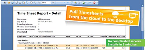 Digital Persona U.are.u. 4500 Fingerprint Scanner W/Free 6 Month Timeflow Time Clock Software Subscription #TOP5