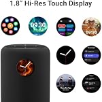 WiiM Sound Smart Speaker with 1.8″ Touch Display, Hi‑Res 24‑bit/192 kHz, AI RoomFit™ Room Correction, 100W Peak, Wi‑Fi 6E/Bluetooth 5.3, Multi‑Room & Stereo Pairing, Remote Included, Black