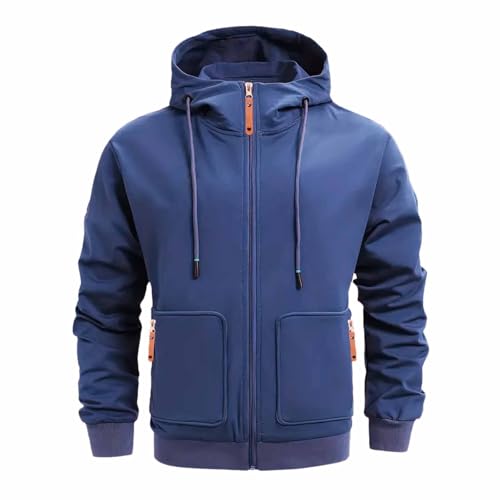 Sweat-shirt à capuche homme chaud veste rembourrée zippée hiver