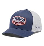Picture of Columbia Unisex PFG Patch Mesh Ball Cap, Nocturnal/Cool Grey/Big Badge Tuna, Large/X-Large