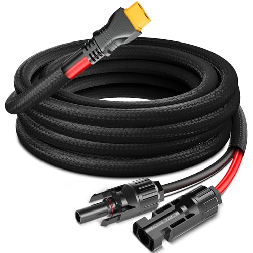 Naponal Cabo de carregamento solar avançado 12AWG-7,6 m para XT60, conector de painel solar para cab