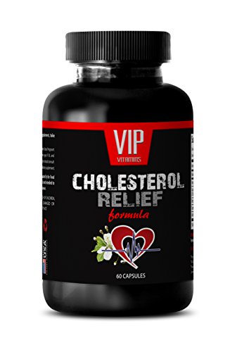 Cholesterol lowering Supplements - Cholesterol Relief Formula - Heart Supplements for Women - 1 Bottle 60 Capsules