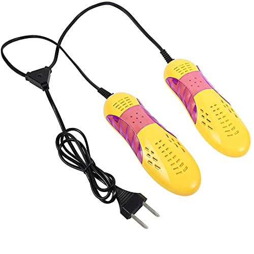 Foot Dryer,Boot Dryer, Shoe Dryer, Glove Warmer, Electric Shoe Dryer,Mini Portable Compact Designed for Home and Outdoor use (red and yellow)