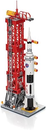 Block Builder Rocket Launch Building Block Set (457 Pieces) Space Series Building Blocks for Kids and Adults