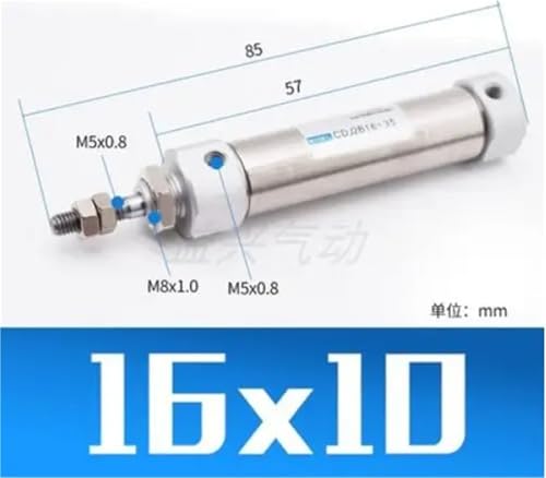 Vérin pneumatique CDJ2B bloqué ? Choisissez ce double effet 16 mm - 3