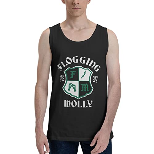 Alandbob Punk Band Flogging Music Theme Molly Tank Tops Men Gym Shirts Undershirt Workout Tank Tops Black Large #TOP23