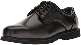 Thorogood Men's 834-6041 Plain Toe Leather Oxford, Black - 10 M