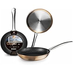 Sarten Marsala 24 Cm IBILI - Sarten natura copper, 24 cms, Aluminio, Antiadherente estilo piedra, Apto para induccion