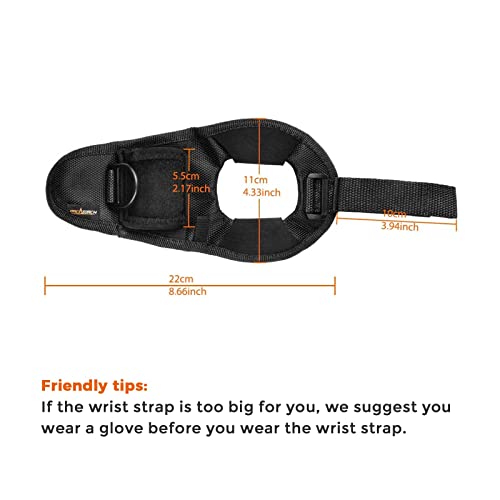 Orcatorch Diving Flashlight Glove Hands-Free Flashlight Holder Universal Adjustable Wrist Strap Scuba Dive Lights Accessories (Not Included Flashlight) #TOP1