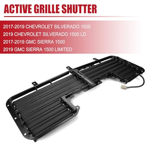 Active Grille Shutter For Chevy Silverado 1500 For GMC Sierra 1500 2017-2019 Radiator Shutter Assembly Replaces 84363184 23300225 by FEXON - Image 4