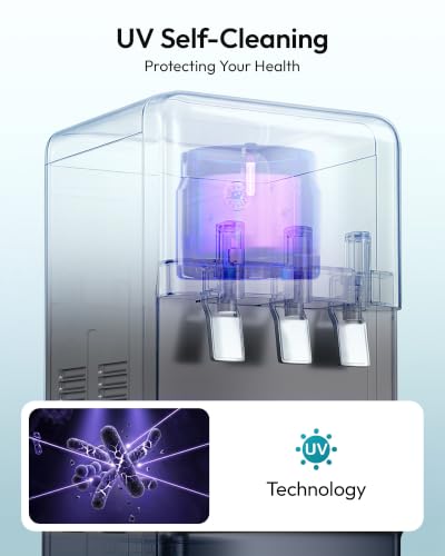 Image of Euhomy Bottleless Water Cooler, NSF-Certified Dual Filters, 3 Temperatures