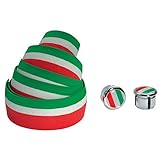  Cinelli Lenkerband Flag Ribbon, Grün Weiß Rot, NMSTRIITA
